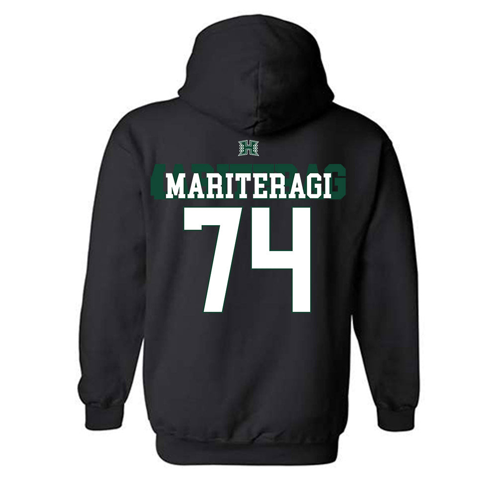 Hawaii - NCAA Football : Micah Mariteragi - Hooded Sweatshirt