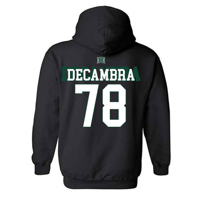 Hawaii - NCAA Football : Blaine Decambra - Sports Shersey Hooded Sweatshirt-1