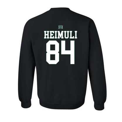 Hawaii - NCAA Football : Jarvis Heimuli - Sports Shersey Crewneck Sweatshirt-1