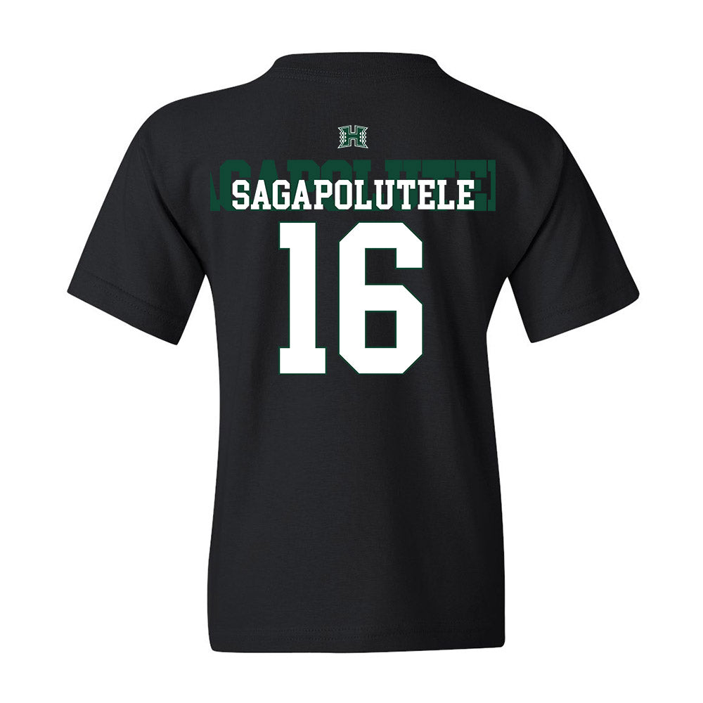 Hawaii - NCAA Football : John-Keawe Sagapolutele - Youth T-Shirt