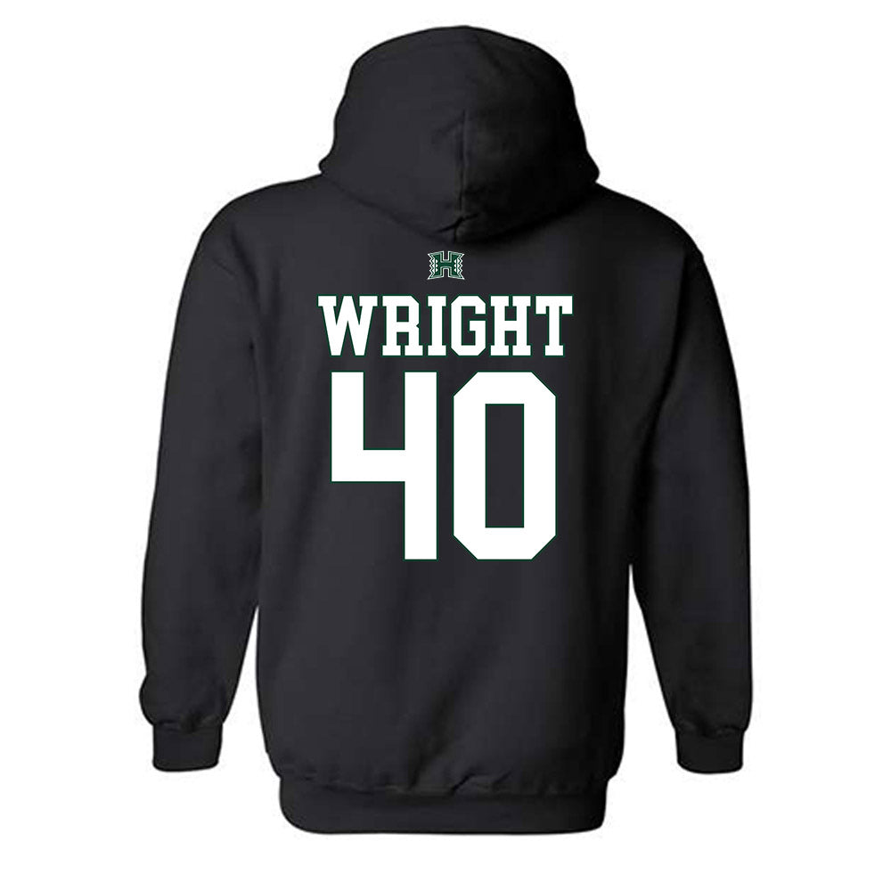 Hawaii - NCAA Football : Jeremiah Wright - Fashion Shersey Hooded Sweatshirt