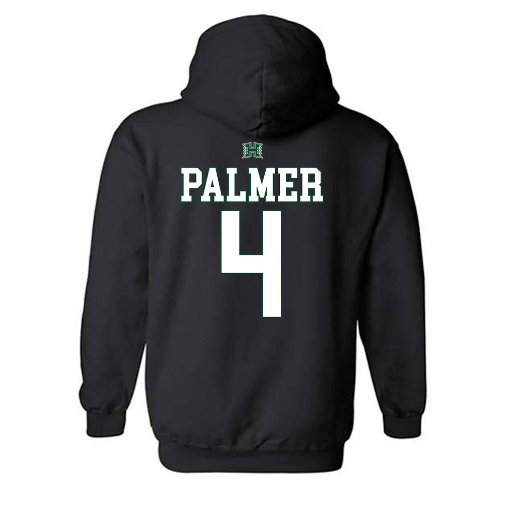Hawaii - NCAA Football : Elijah Palmer - Sports Shersey Hooded Sweatshirt-1