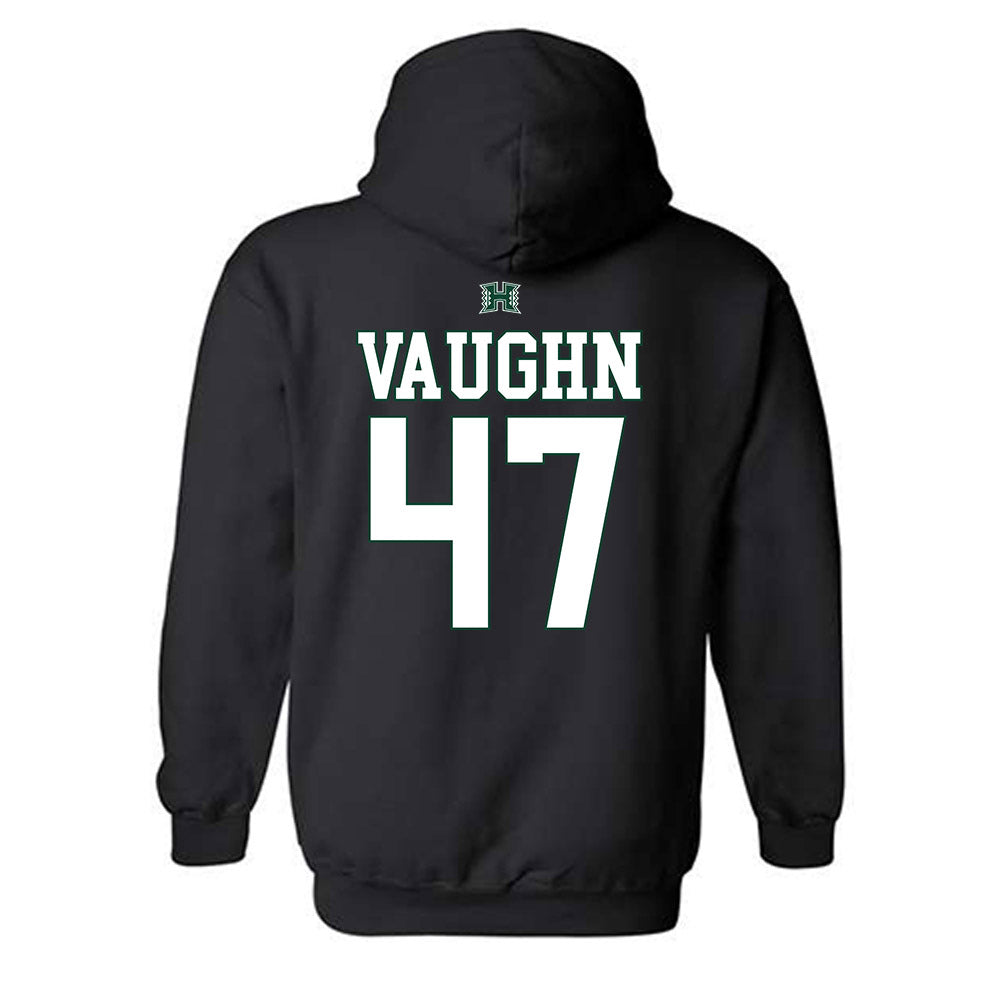 Hawaii - NCAA Football : Christian Vaughn - Sports Shersey Hooded Sweatshirt-1