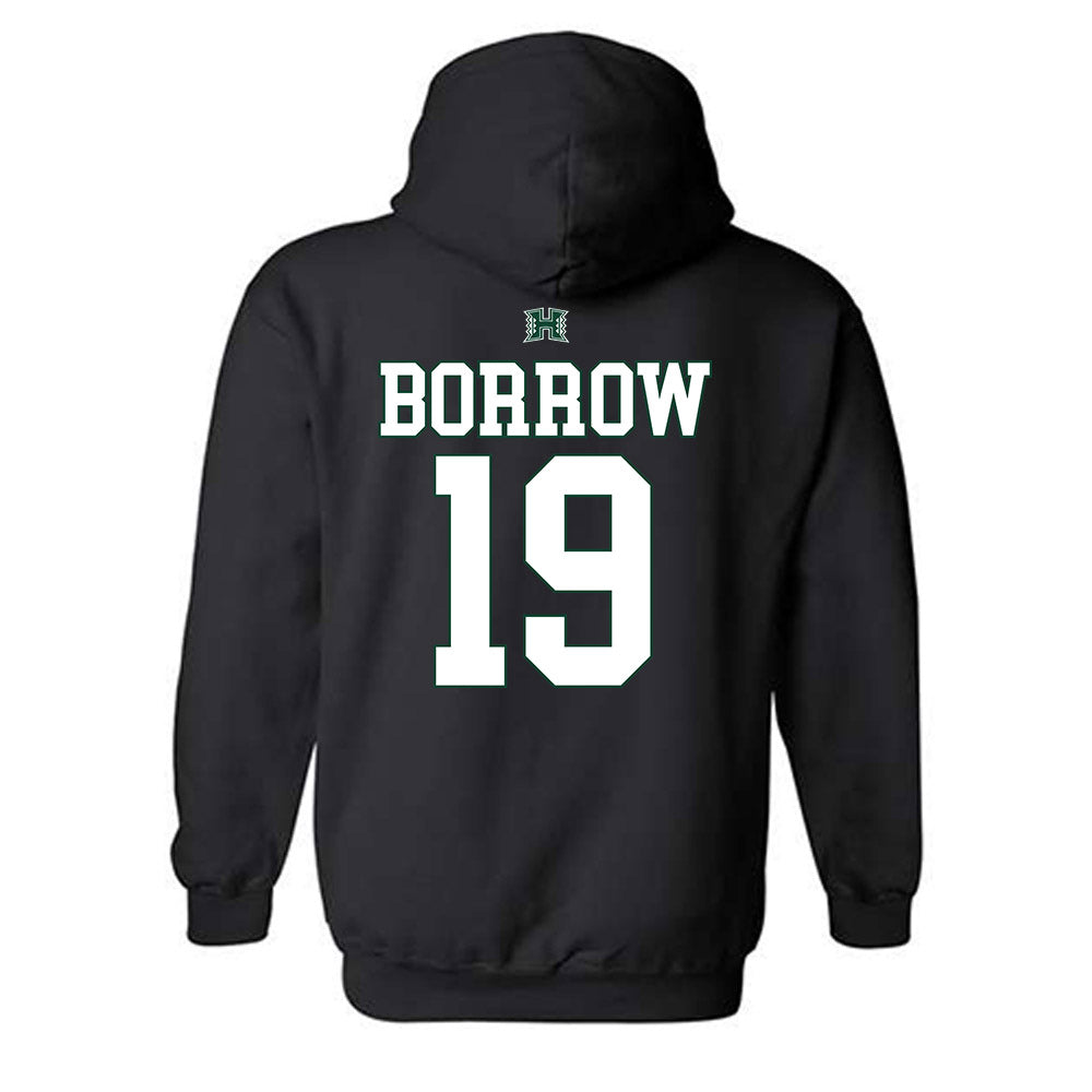 Hawaii - NCAA Football : Lucas Borrow - Fashion Shersey Hooded Sweatshirt