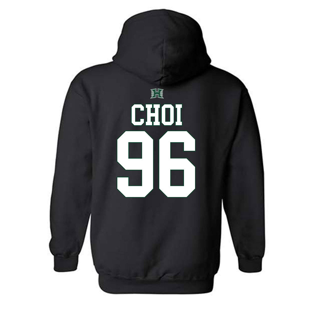 Hawaii - NCAA Football : Andrew Choi - Sports Shersey Hooded Sweatshirt-1
