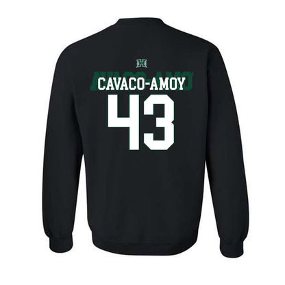 Hawaii - NCAA Football : Alika Cavaco-Amoy - Sports Shersey Crewneck Sweatshirt-1