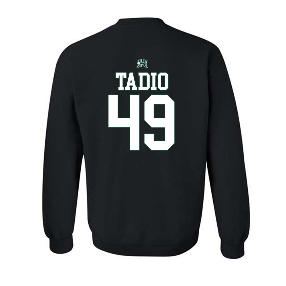 Hawaii - NCAA Football : Dennis Tadio - Sports Shersey Crewneck Sweatshirt-1