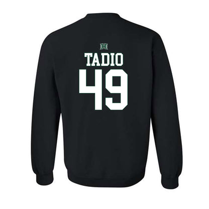 Hawaii - NCAA Football : Dennis Tadio - Sports Shersey Crewneck Sweatshirt-1
