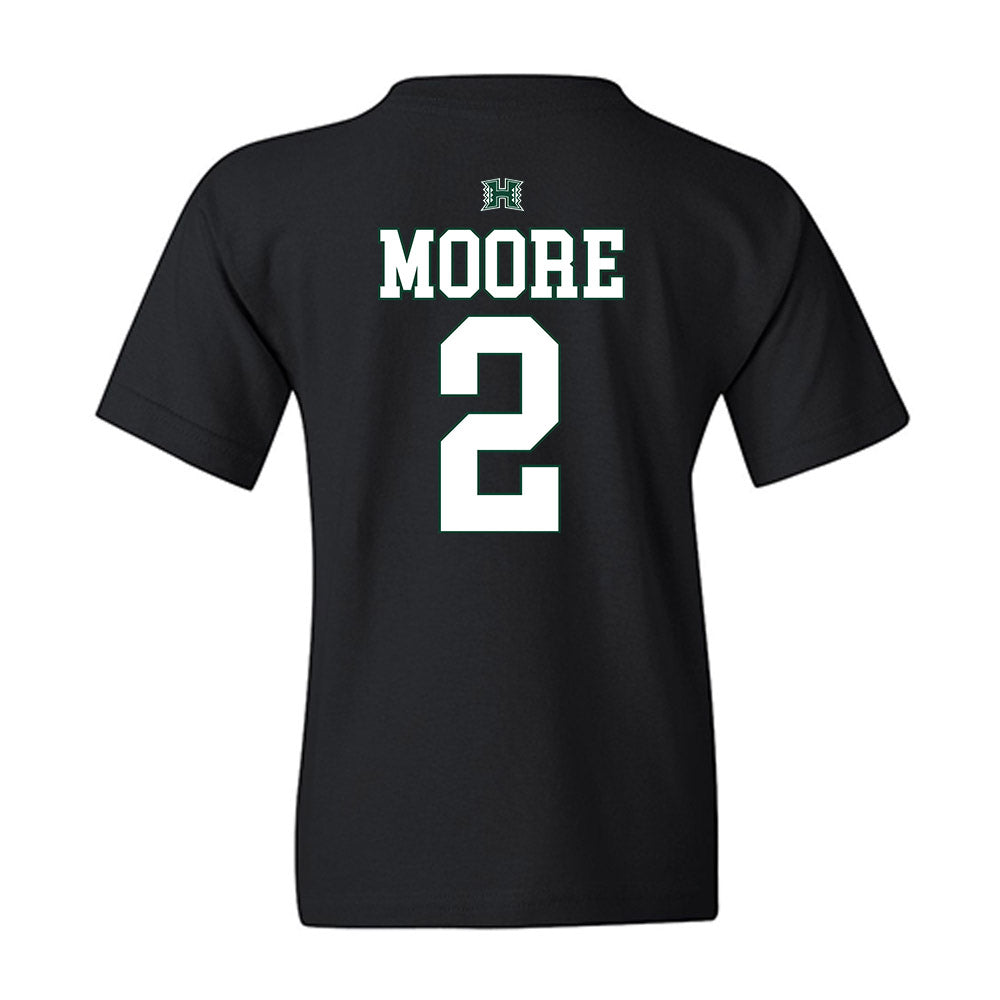 Hawaii - NCAA Football : Bronz Moore - Sports Shersey Youth T-Shirt-1