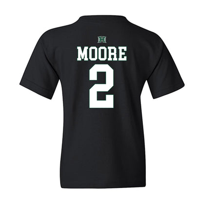 Hawaii - NCAA Football : Bronz Moore - Sports Shersey Youth T-Shirt-1