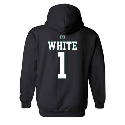 Hawaii - NCAA Football : Brandon White - Sports Shersey Hooded Sweatshirt-1