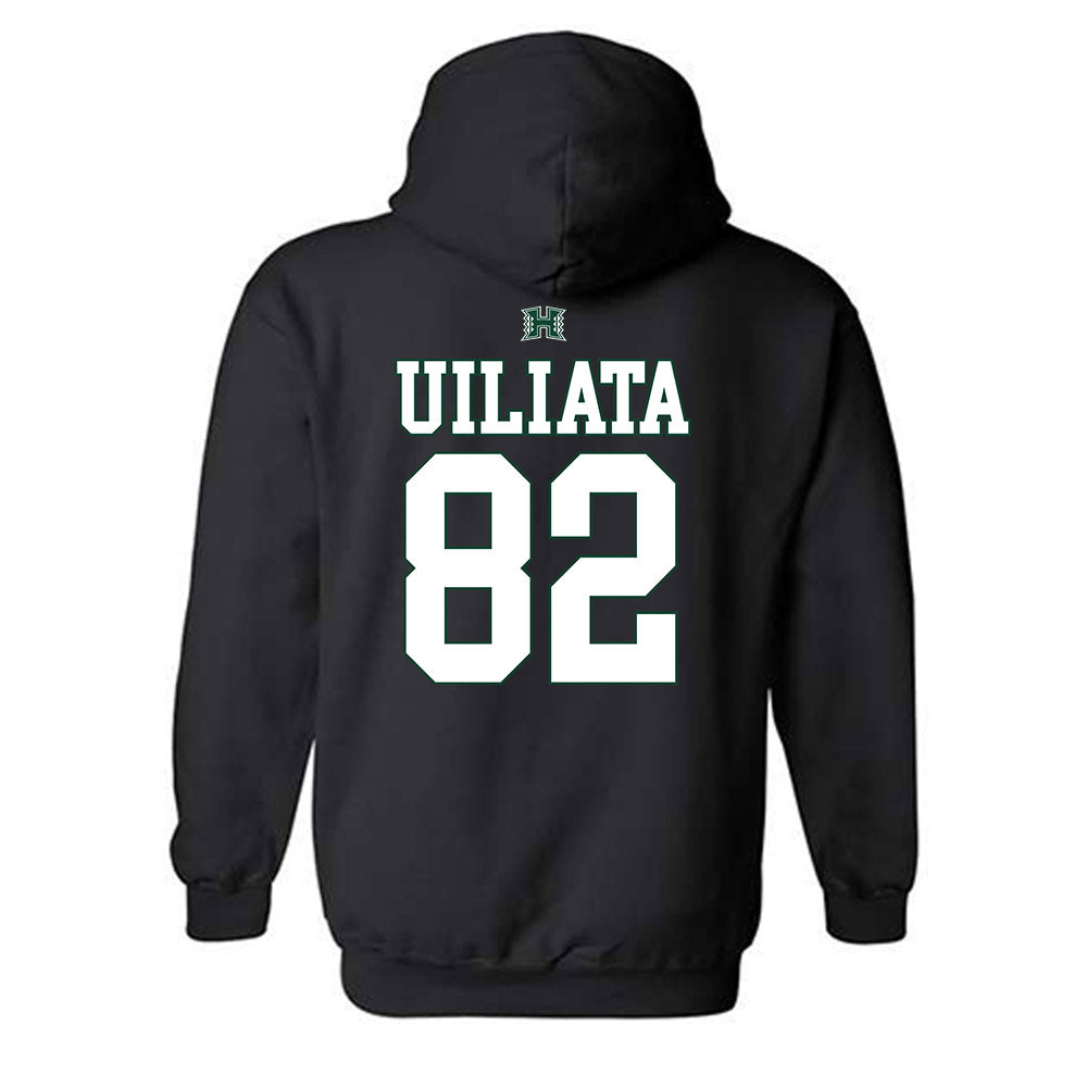 Hawaii - NCAA Football : Liatama Uiliata - Fashion Shersey Hooded Sweatshirt