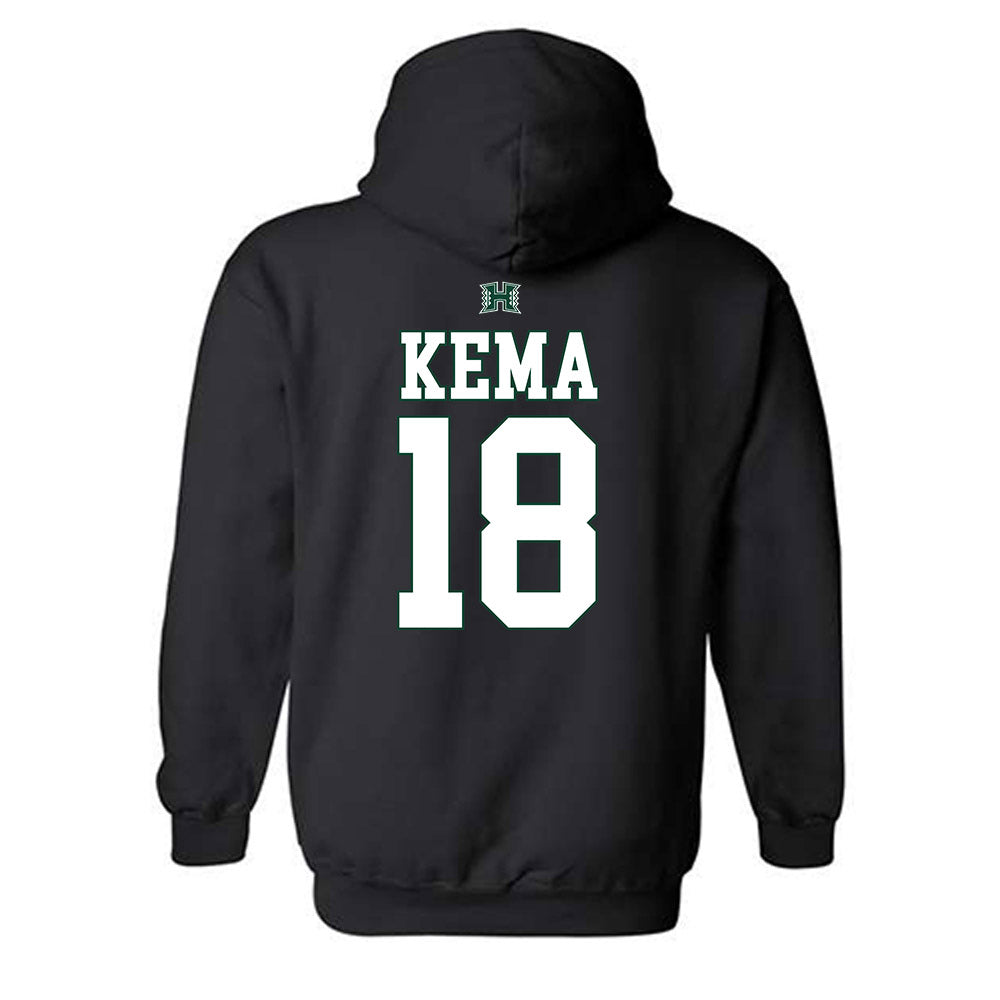 Hawaii - NCAA Football : Noah Kema - Hooded Sweatshirt