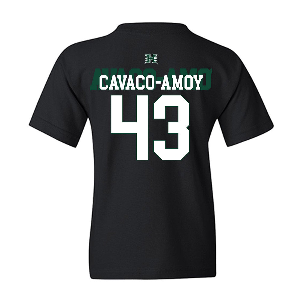 Hawaii - NCAA Football : Alika Cavaco-Amoy - Sports Shersey Youth T-Shirt-1