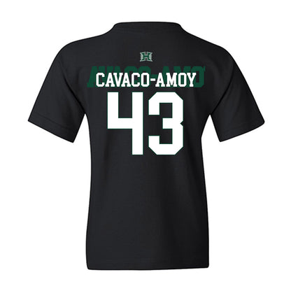 Hawaii - NCAA Football : Alika Cavaco-Amoy - Sports Shersey Youth T-Shirt-1