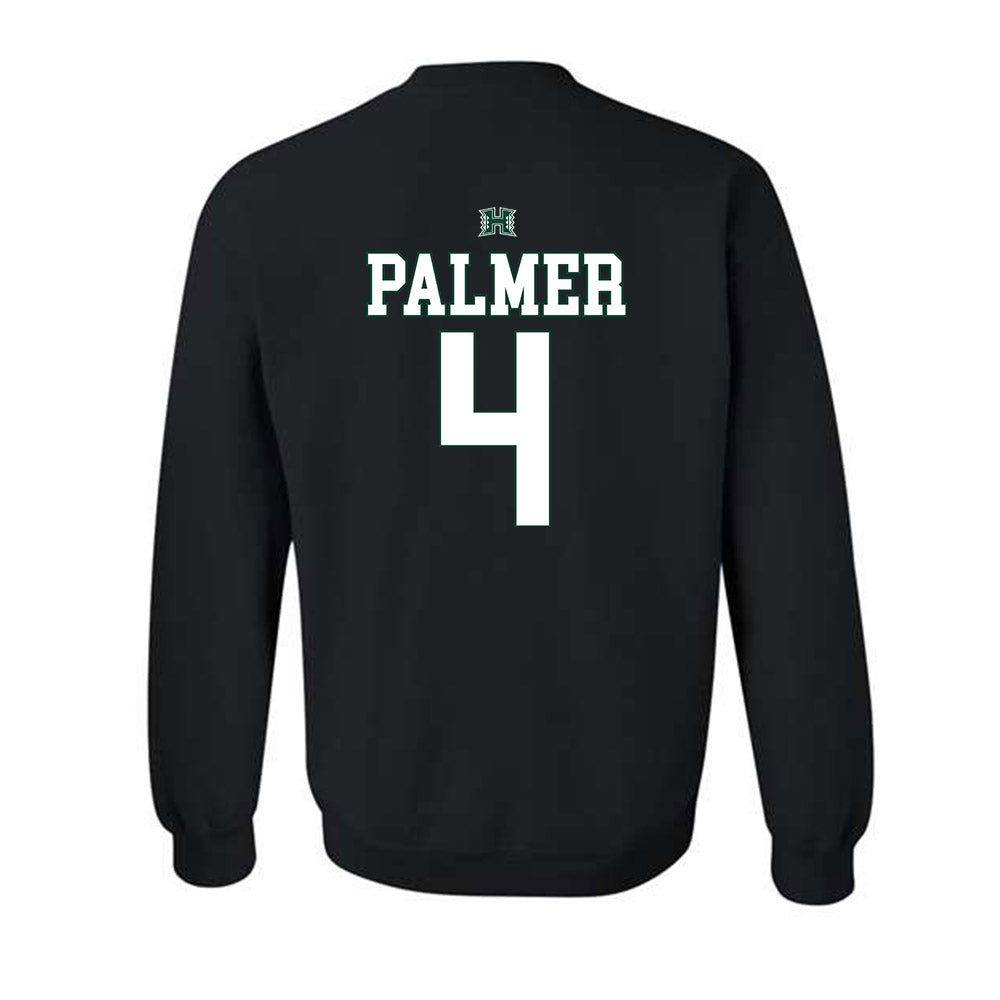 Hawaii - NCAA Football : Elijah Palmer - Sports Shersey Crewneck Sweatshirt-1