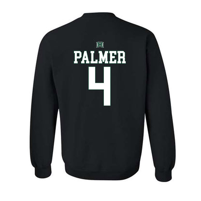 Hawaii - NCAA Football : Elijah Palmer - Sports Shersey Crewneck Sweatshirt-1