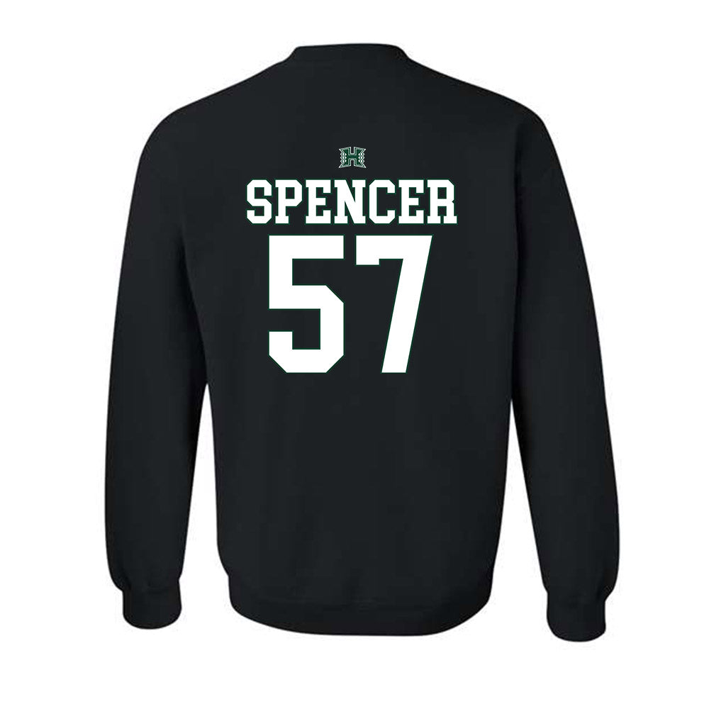 Hawaii - NCAA Football : Ethan Spencer - Sports Shersey Crewneck Sweatshirt-1