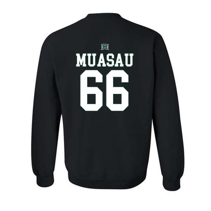 Hawaii - NCAA Football : Sergio Muasau - Fashion Shersey Crewneck Sweatshirt