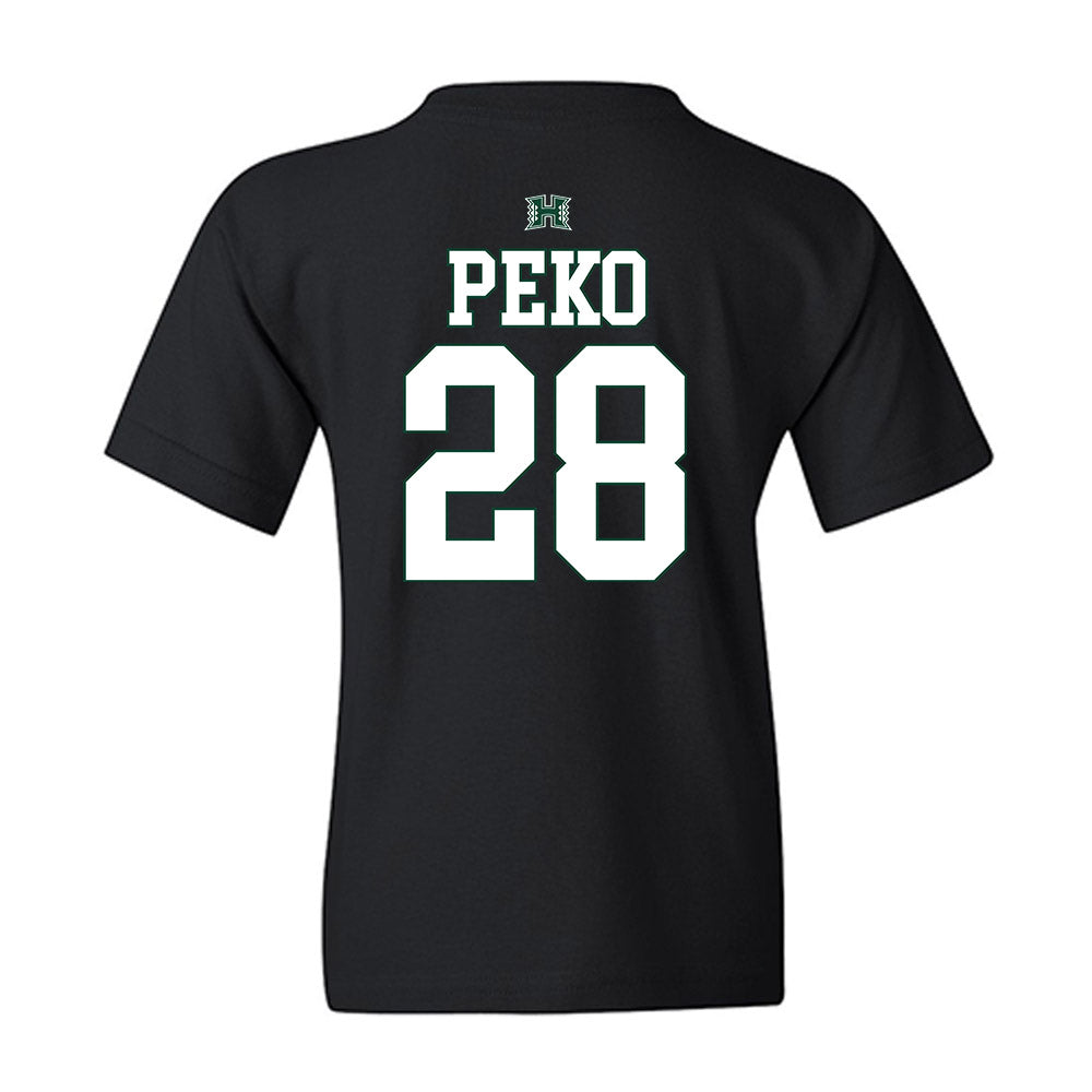 Hawaii - NCAA Football : Vaifanua Peko - Sports Shersey Youth T-Shirt-1