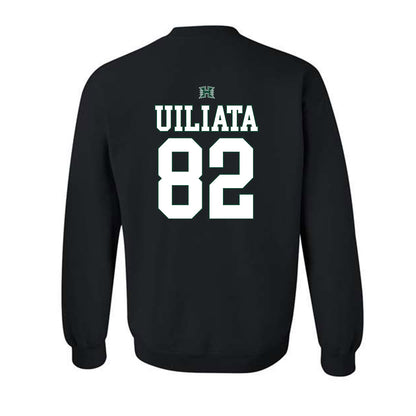 Hawaii - NCAA Football : Liatama Uiliata - Fashion Shersey Crewneck Sweatshirt