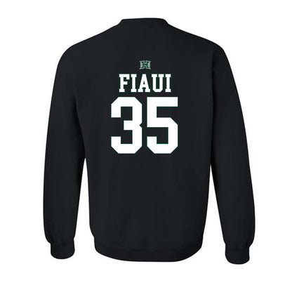Hawaii - NCAA Football : Junior Fiaui - Sports Shersey Crewneck Sweatshirt-1