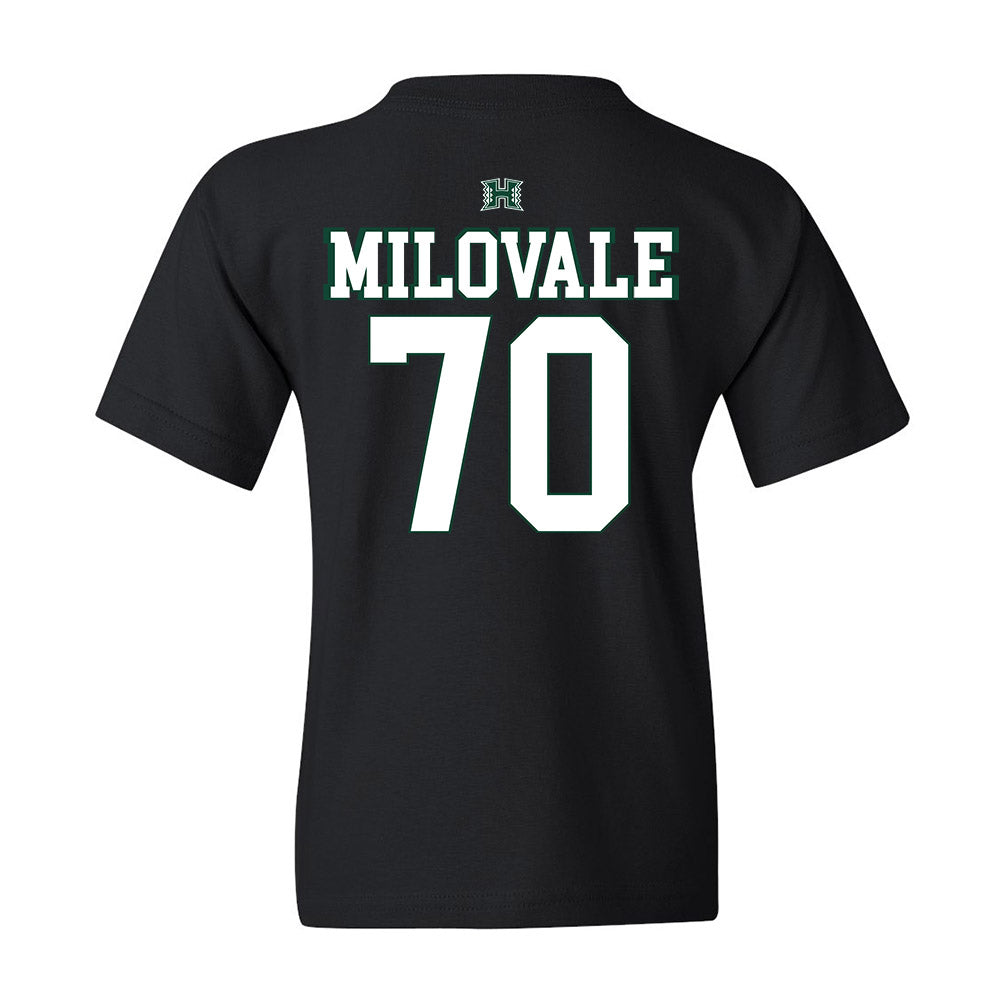 Hawaii - NCAA Footballl : James Milovale - Youth T-Shirt