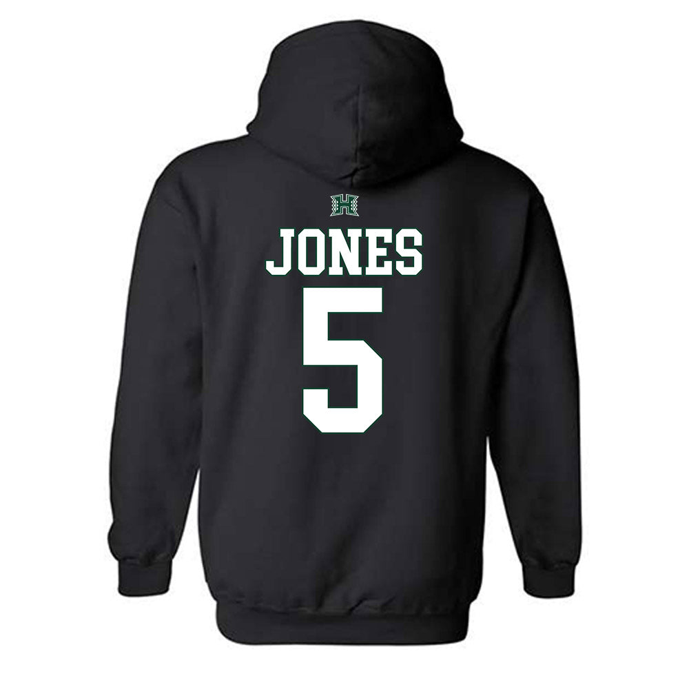 Hawaii - NCAA Football : Tariq Jones - Sports Shersey Hooded Sweatshirt-1