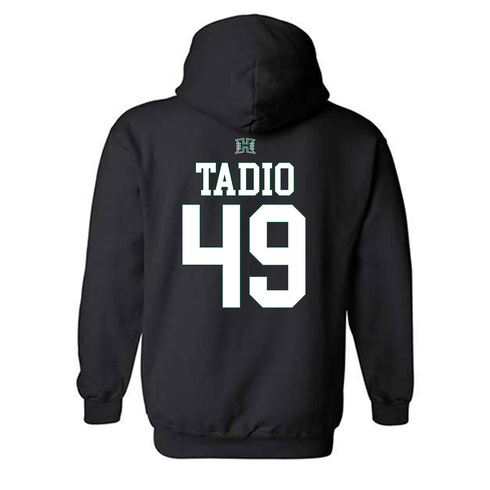 Hawaii - NCAA Football : Dennis Tadio - Sports Shersey Hooded Sweatshirt-1