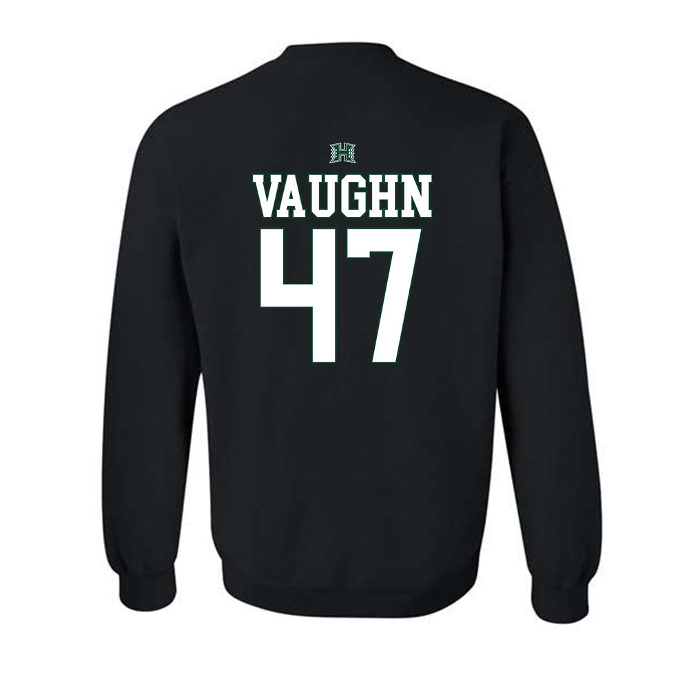Hawaii - NCAA Football : Christian Vaughn - Sports Shersey Crewneck Sweatshirt-1