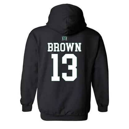 Hawaii - NCAA Football : Cbo Brown - Hooded Sweatshirt