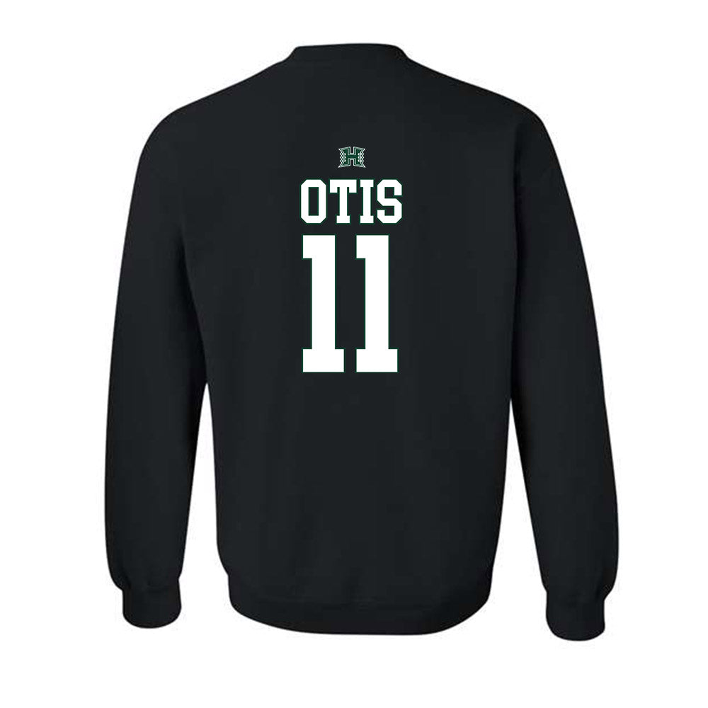 Hawaii - NCAA Football : Jamih Otis - Sports Shersey Crewneck Sweatshirt-1