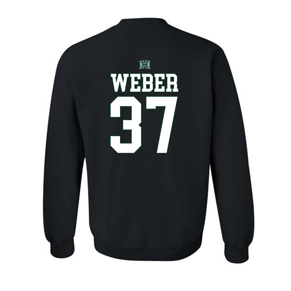Hawaii - NCAA Football : Riis Weber - Sports Shersey Crewneck Sweatshirt-1