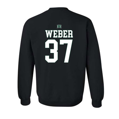 Hawaii - NCAA Football : Riis Weber - Sports Shersey Crewneck Sweatshirt-1