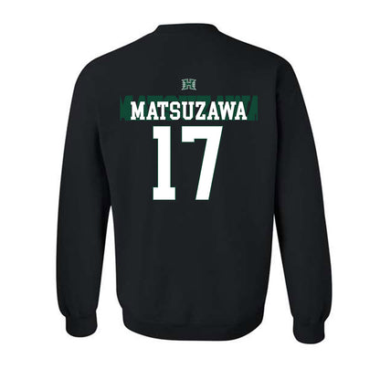 Hawaii - NCAA Football : Kansei Matsuzawa - Sports Shersey Crewneck Sweatshirt-1