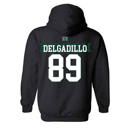 Hawaii - NCAA Football : Nick Delgadillo - Sports Shersey Hooded Sweatshirt-1