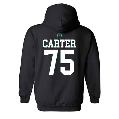 Hawaii - NCAA Football : Kaleb Carter - Sports Shersey Hooded Sweatshirt-1