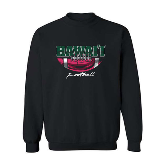 Hawaii - NCAA Football : Dekel Crowdus - Fashion Shersey Crewneck Sweatshirt