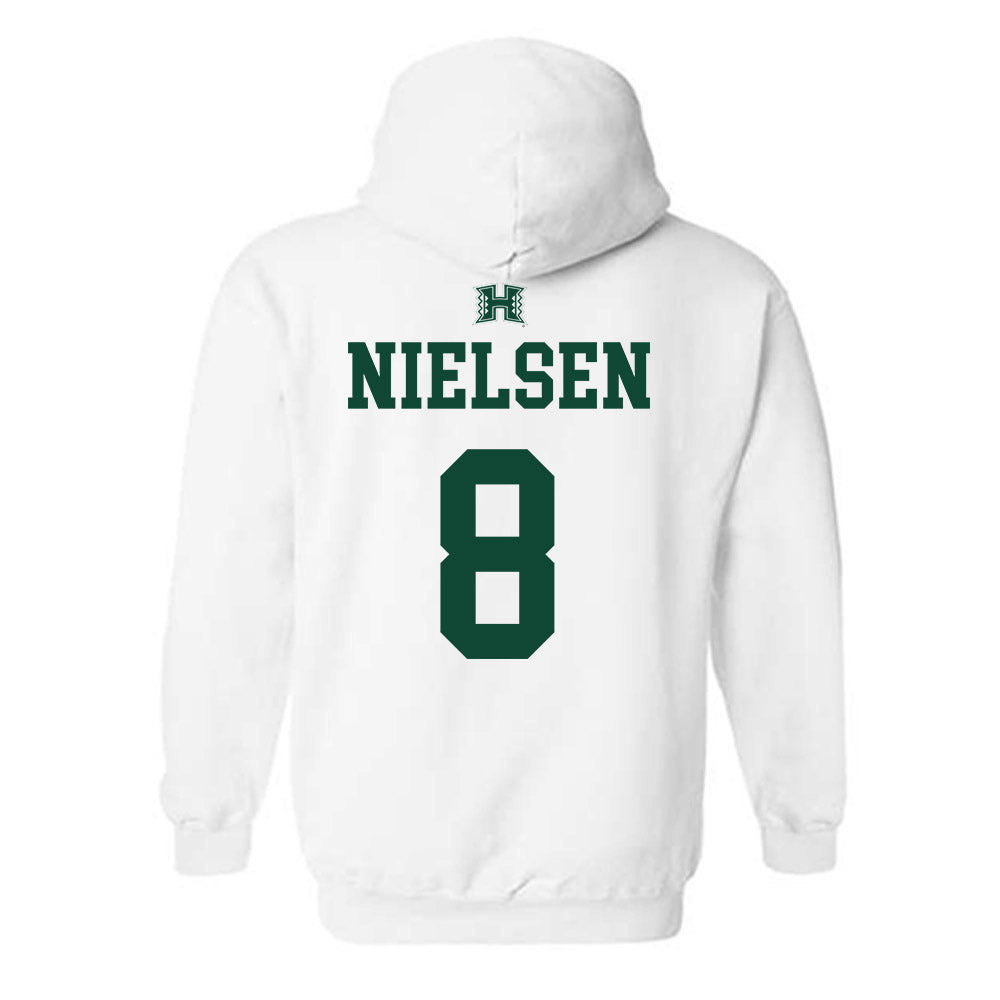 Hawaii - NCAA Baseball : Jarret Nielsen - Sports Shersey Hooded Sweatshirt-1