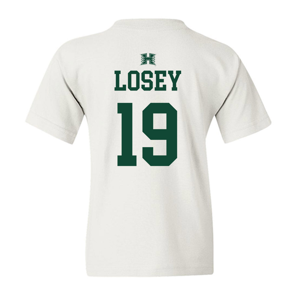 Hawaii - NCAA Baseball : Zach Losey - Sports Shersey Youth T-Shirt-1