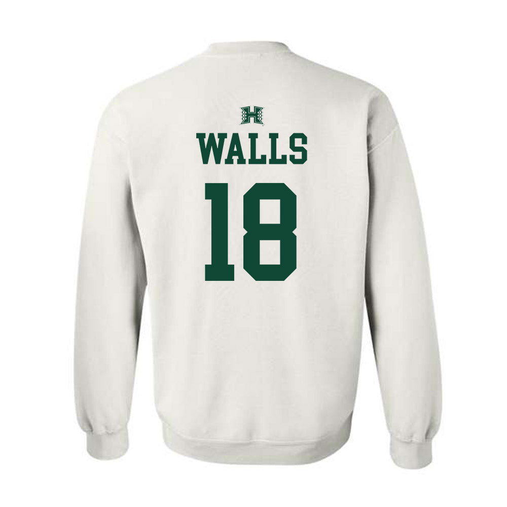 Hawaii - NCAA Baseball : Cooper Walls - Sports Shersey Crewneck Sweatshirt-1