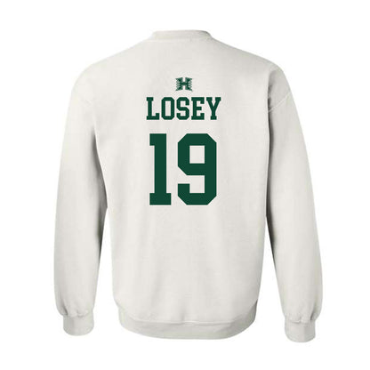 Hawaii - NCAA Baseball : Zach Losey - Sports Shersey Crewneck Sweatshirt-1