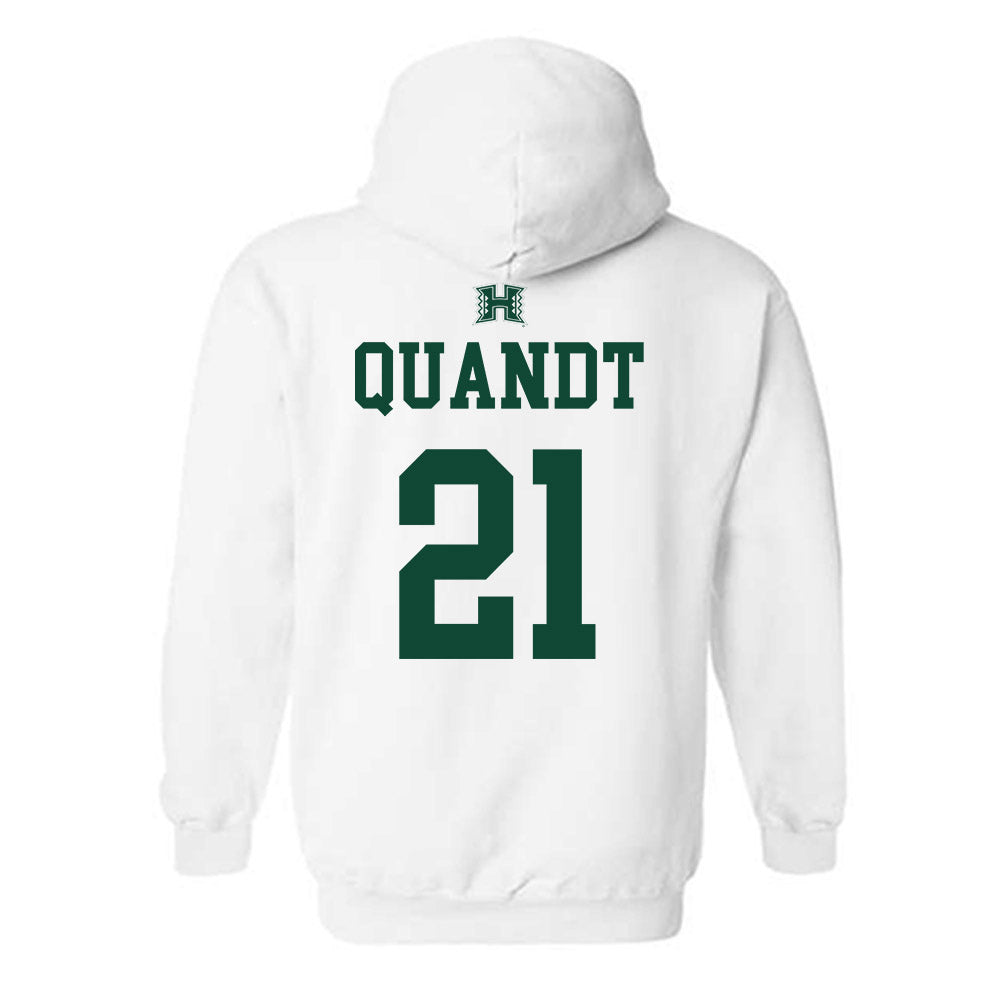 Hawaii - NCAA Baseball : Jared Quandt - Sports Shersey Hooded Sweatshirt-1