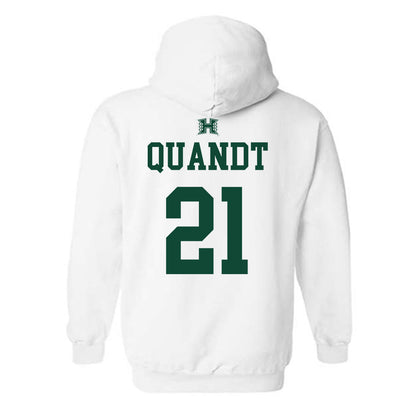 Hawaii - NCAA Baseball : Jared Quandt - Sports Shersey Hooded Sweatshirt-1