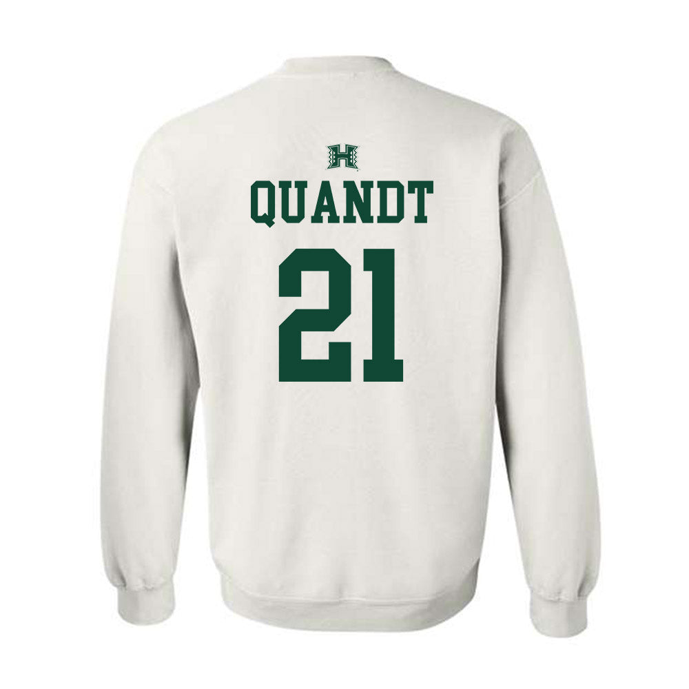 Hawaii - NCAA Baseball : Jared Quandt - Sports Shersey Crewneck Sweatshirt-1