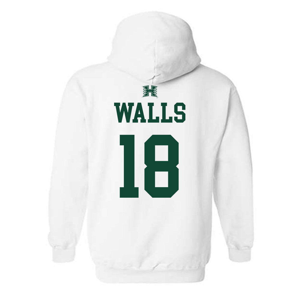 Hawaii - NCAA Baseball : Cooper Walls - Sports Shersey Hooded Sweatshirt-1
