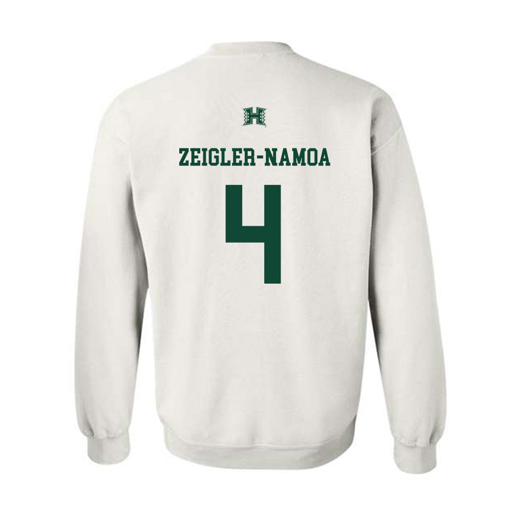 Hawaii - NCAA Baseball : Ben Zeigler-Namoa - Sports Shersey Crewneck Sweatshirt-1