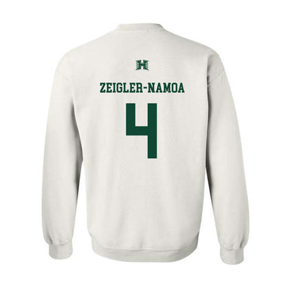 Hawaii - NCAA Baseball : Ben Zeigler-Namoa - Sports Shersey Crewneck Sweatshirt-1