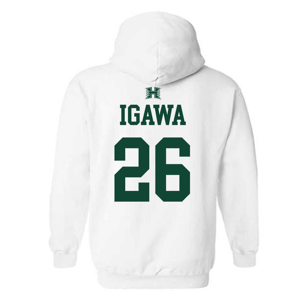 Hawaii - NCAA Baseball : Jacob Igawa - Sports Shersey Hooded Sweatshirt-1