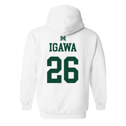 Hawaii - NCAA Baseball : Jacob Igawa - Sports Shersey Hooded Sweatshirt-1